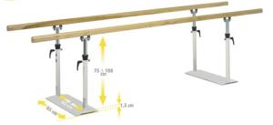 Barres parallèles pliables en bois