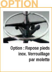 Option Repose-Pieds pour 1 tabouret