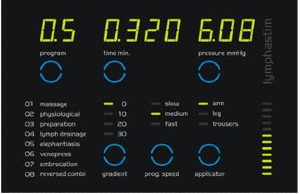 Ecran du Lymphastim BTL-6000 Easy